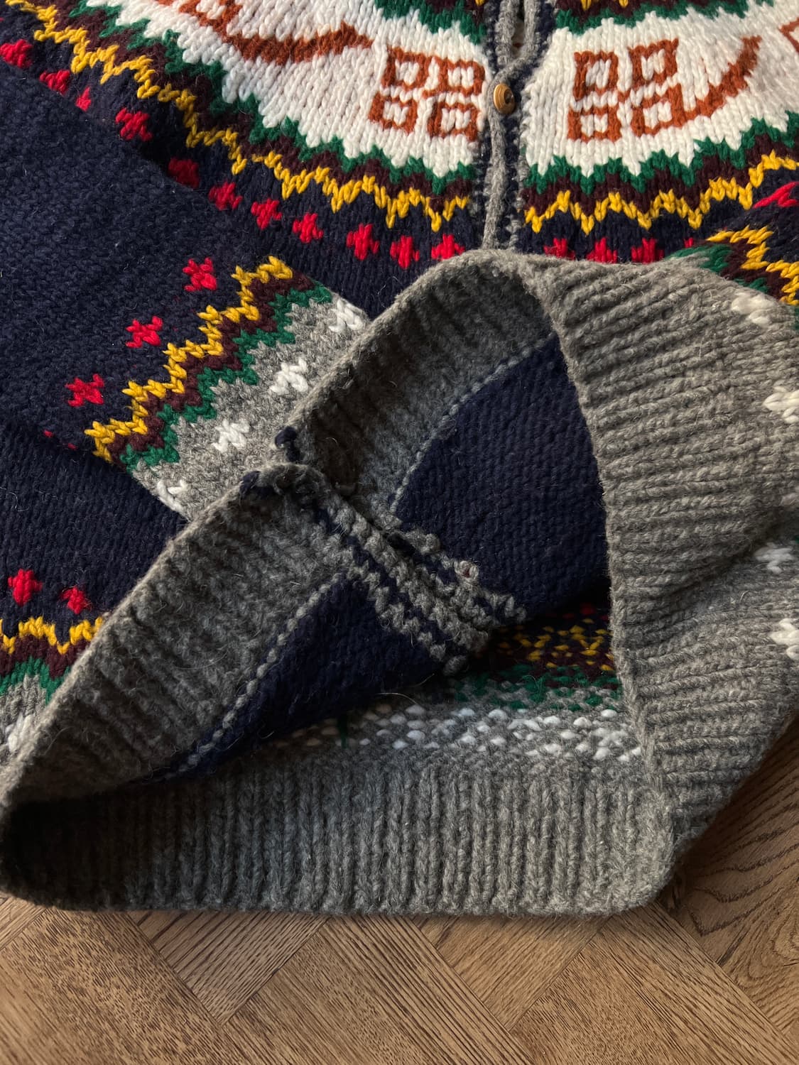 [L]90's 빈티지 핸드메이드 페어아일 에콰도르 스웨터 니트 상품이미지5