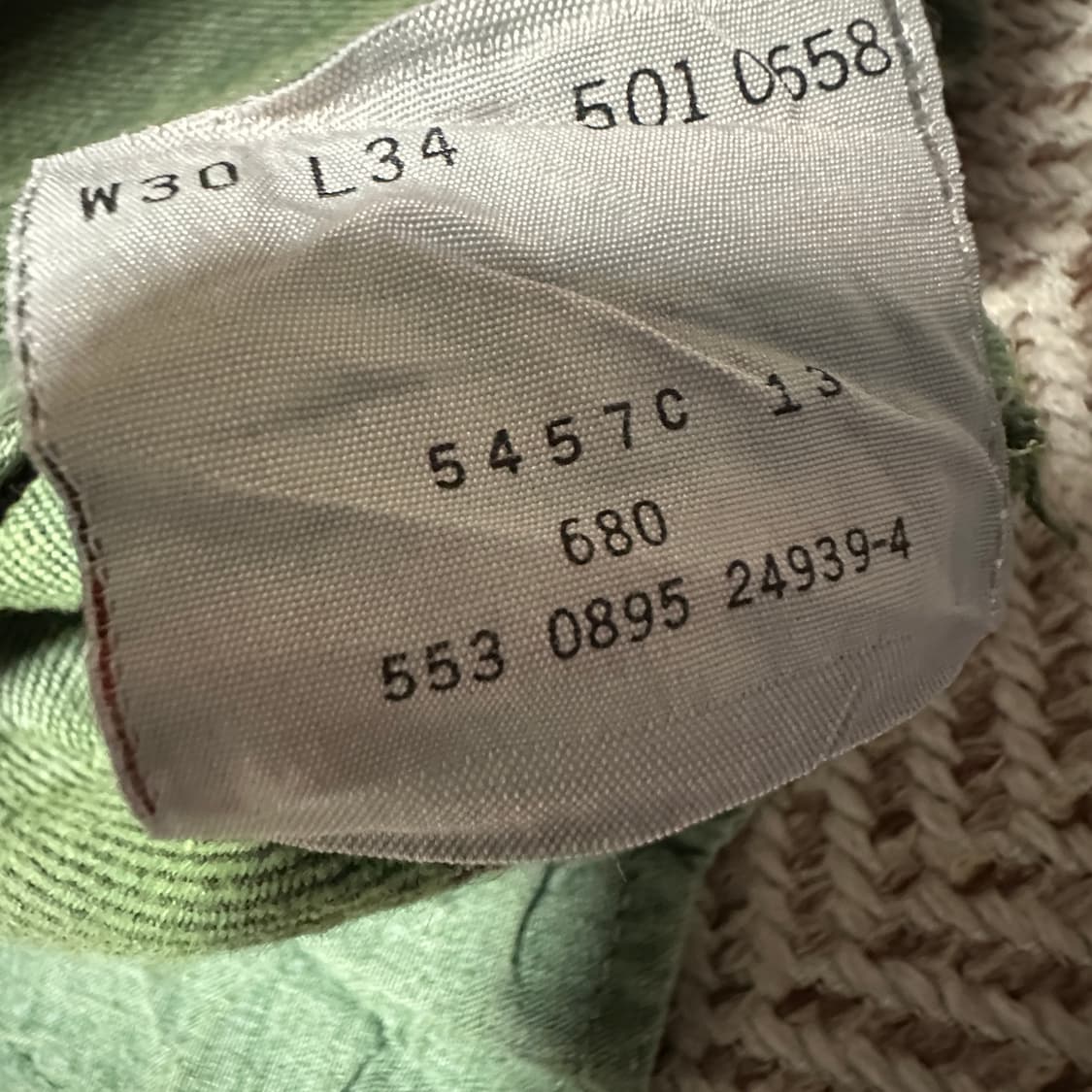 LEVI'S 501 90's usa made denim pants 상품이미지5