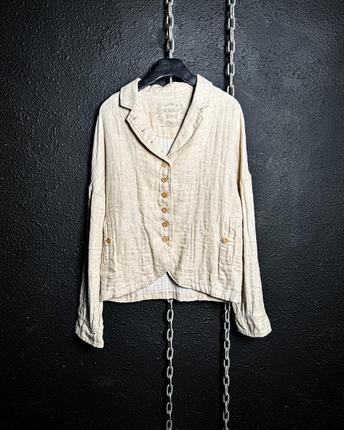 AS KNOW AS DE BASE – Natural Linen Jacke 상품이미지1