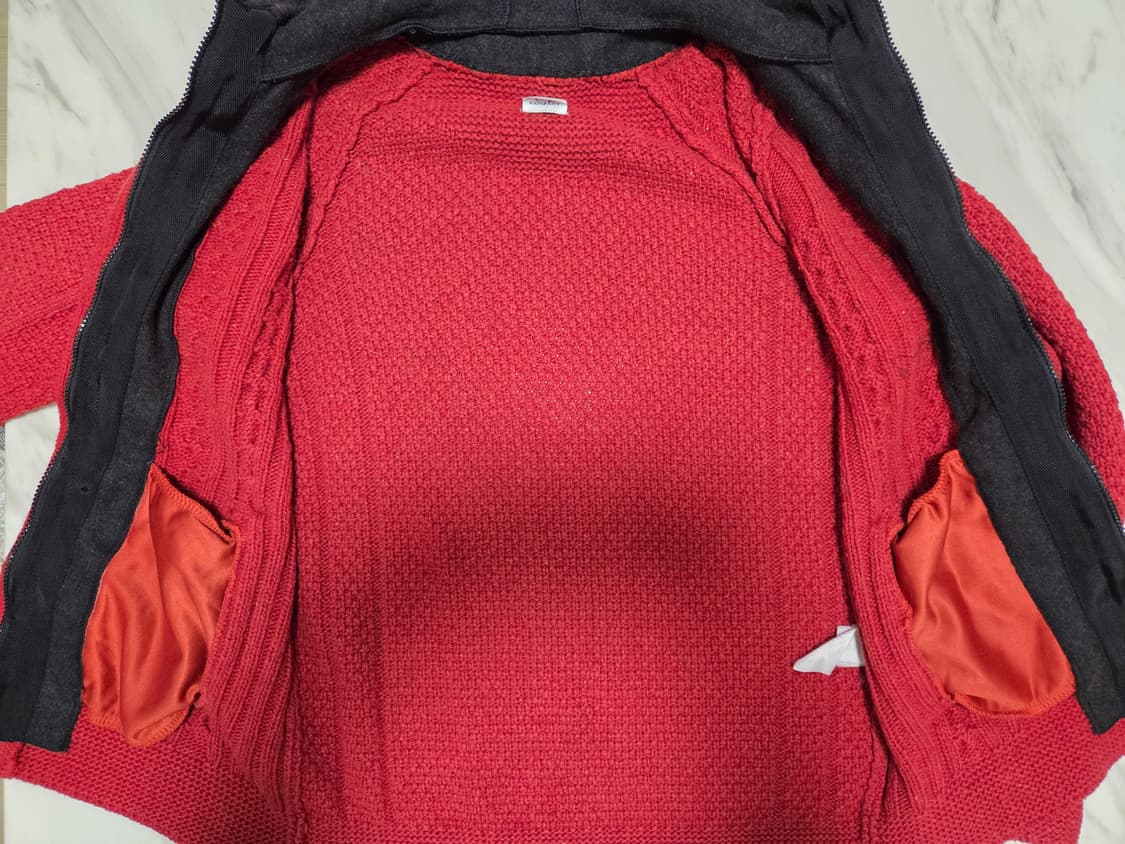 씨피컴퍼니 고글 보카새 니트 후드집업 상품이미지5