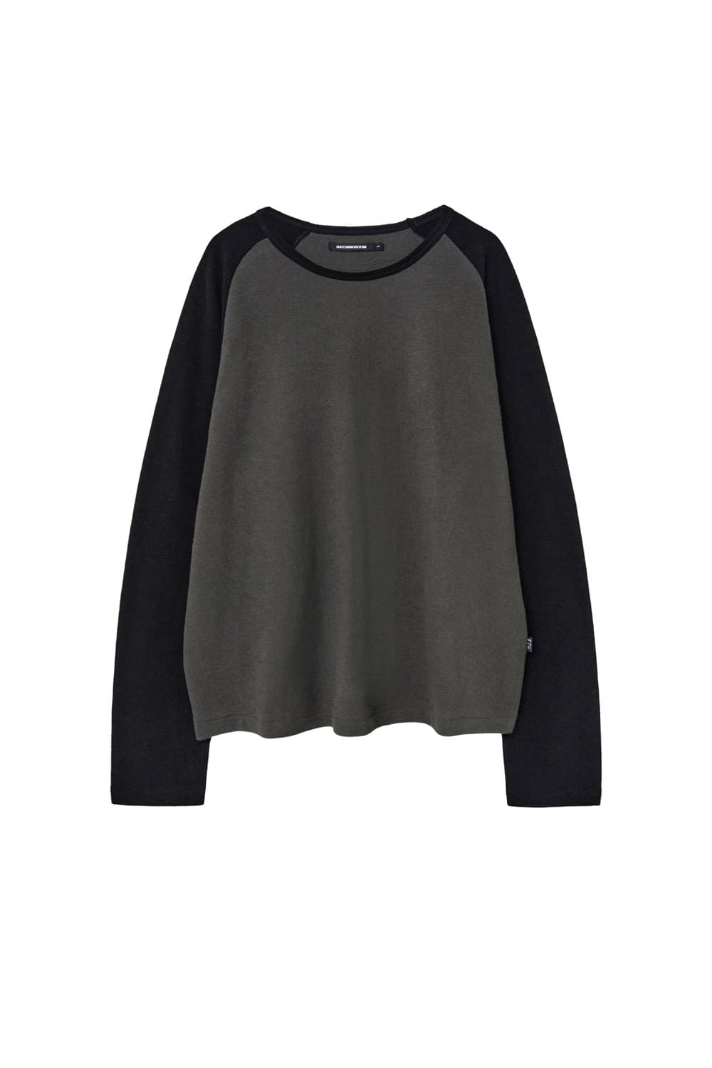 해칭룸 롱슬리브 Raglan Tee Black/Moss Charcoal 상품이미지1