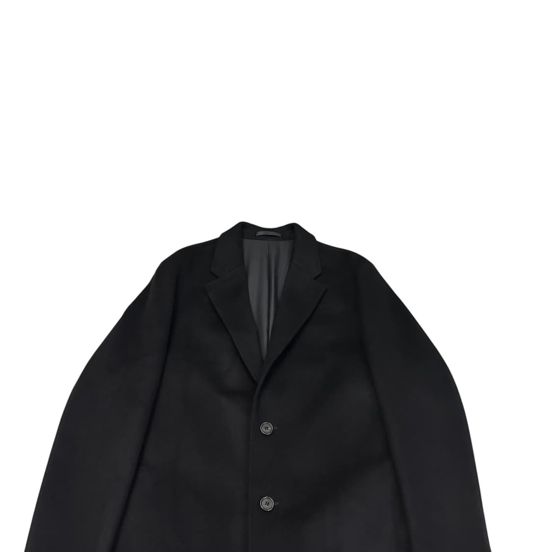 비바스튜디오 블랙 캐시미어 울 롱 코트 상품이미지2