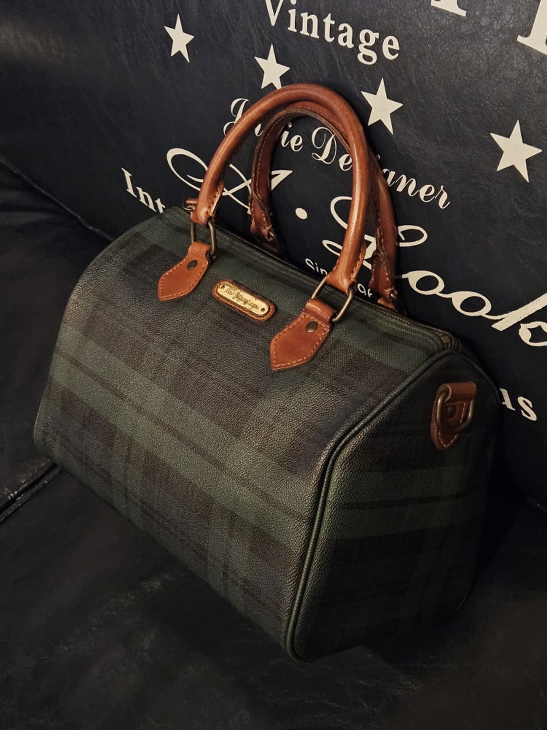 폴로랄프로렌 타탄체크 미니 보스턴 백 ( 30X20X17 )/ 10035 상품이미지3