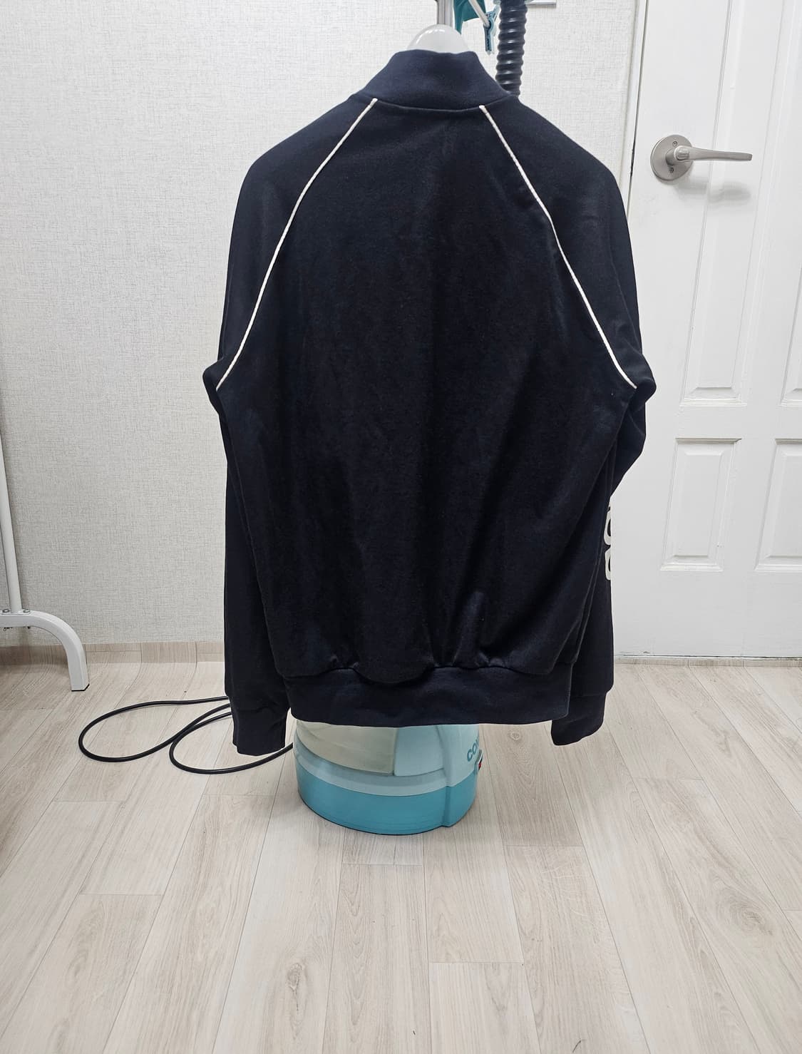 (100)L ☆초희귀☆아디다스 오리지널 슈퍼스타 로고 [블랙] 트랙탑져지 상품이미지6