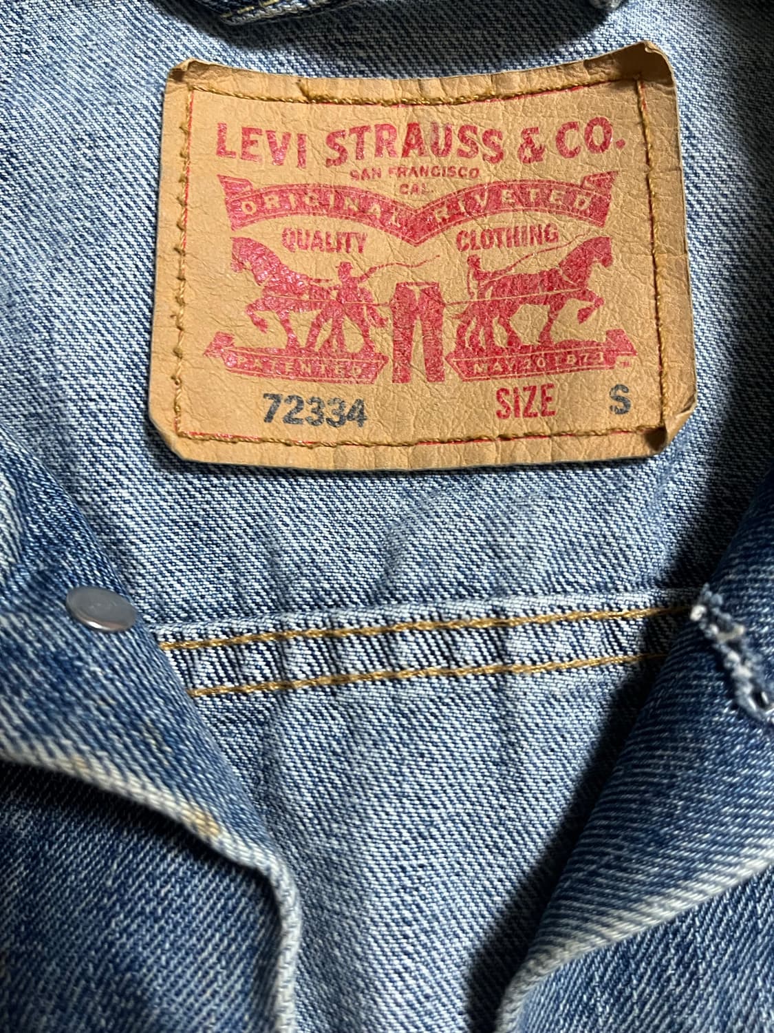 리바이스 트러커 청자켓 s 상품이미지2