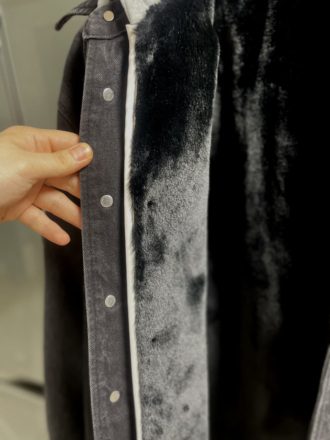 솔리드옴므 흑청 후드데님자켓 판매 상품이미지4