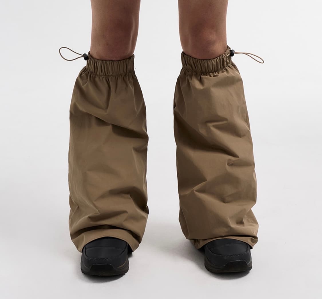 yeel leey 스트링 레그워머 베이지 상품이미지2