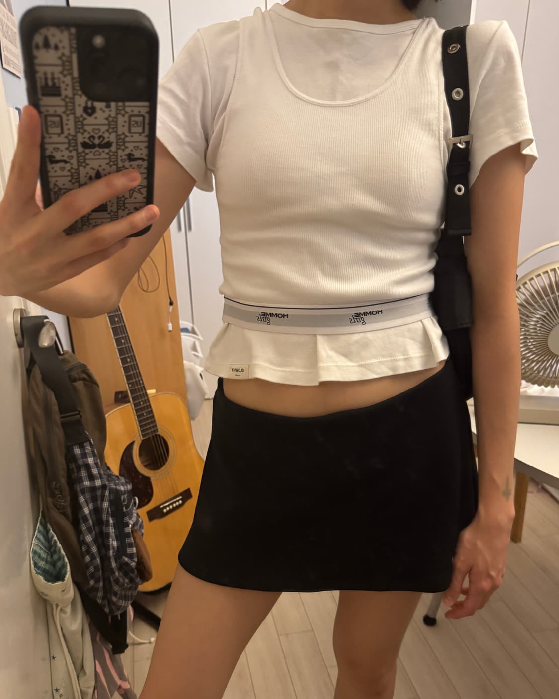 geel 블랙 미니 스커트 M 상품이미지1