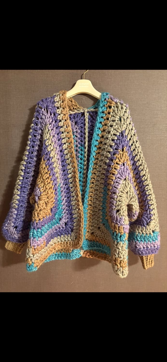 핸드메이드 뜨개 루즈핏 가디건 상품이미지1