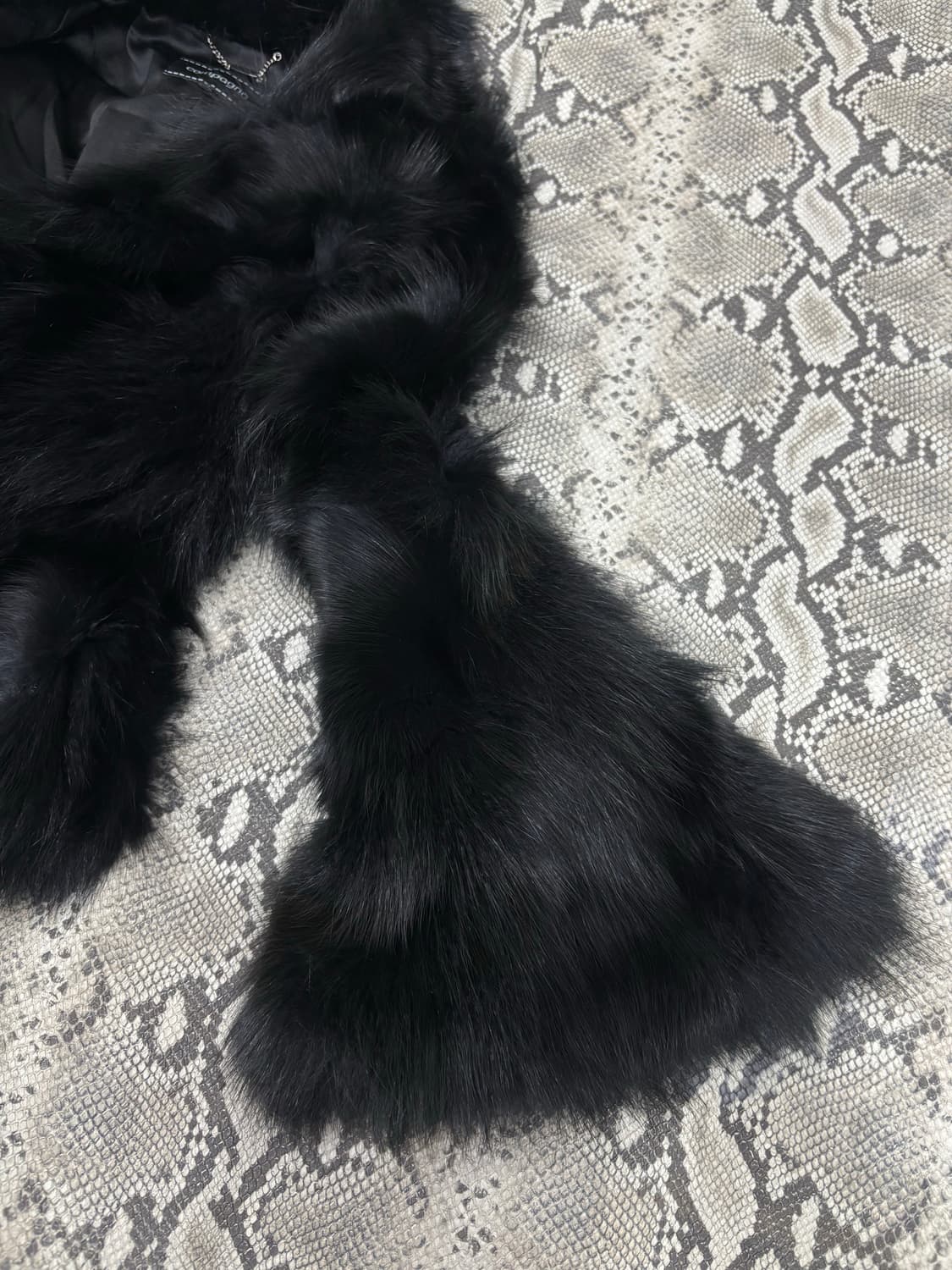 FOX Fur Black Wide Cuff Jacket 상품이미지8