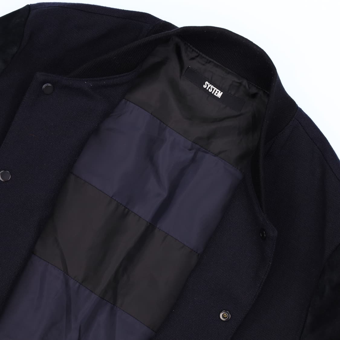 [100] 시스템 옴므 한섬 스웨이드 블리브 블루종 자켓 N6853 상품이미지4