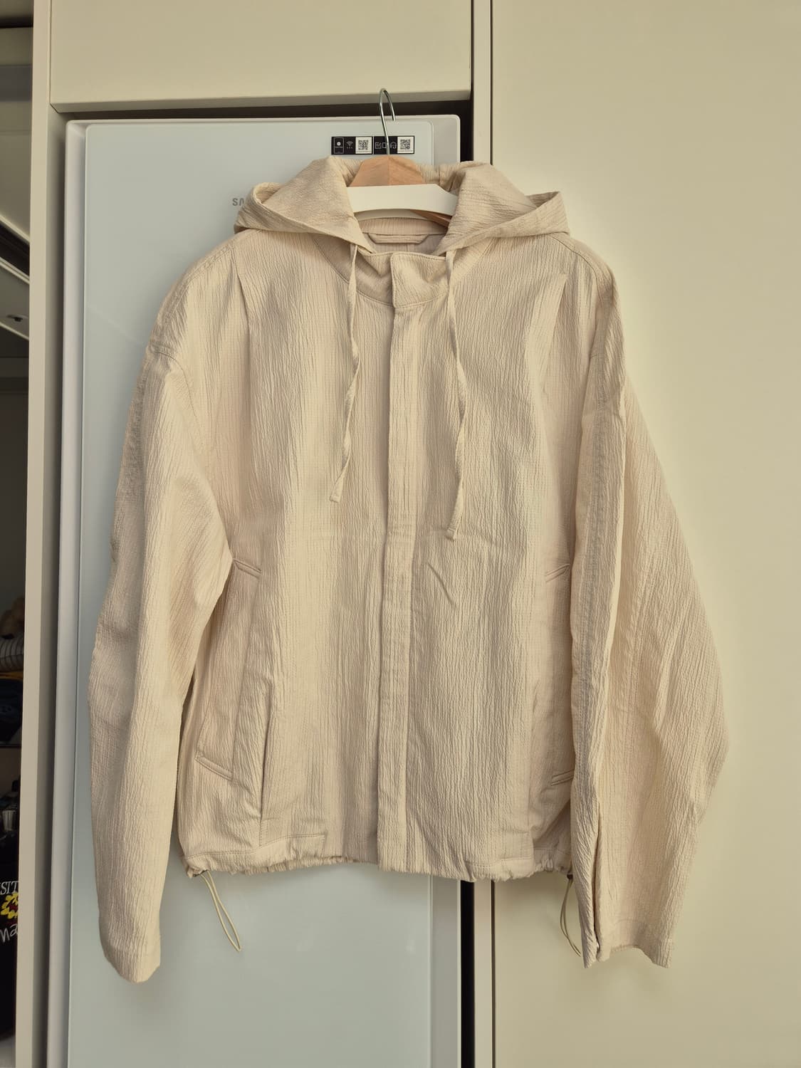 인사일런스 디테처블 후드 자켓 ECRU M사이즈 상품이미지4