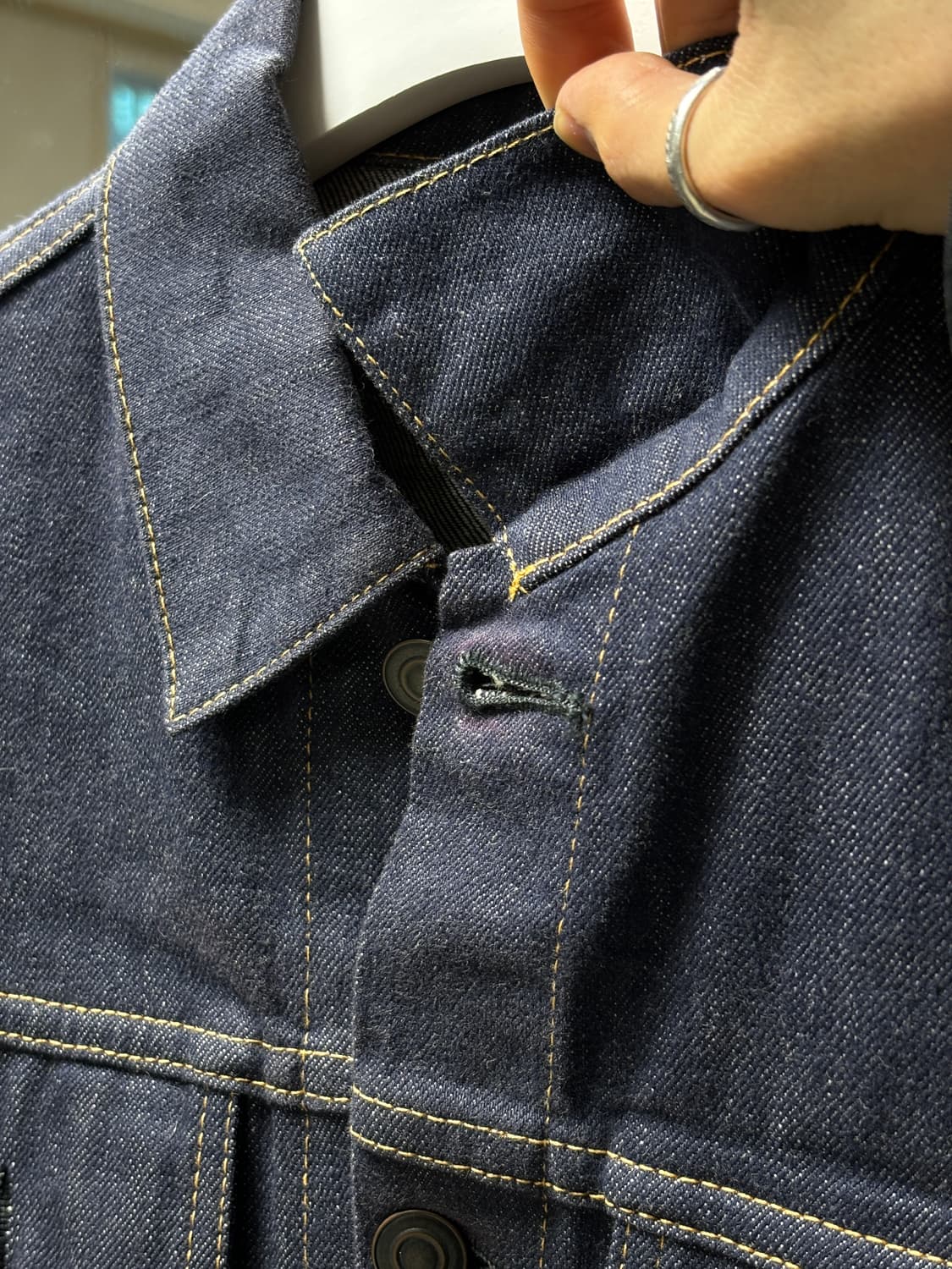 Scye 리지드 크롭 데님자켓 상품이미지4