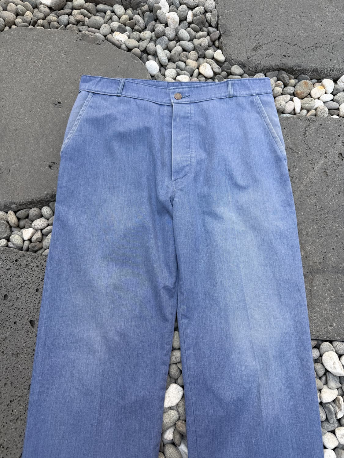 60s FRENCH KIDUR FADED CHAMBRAY 프렌치워크팬츠 상품이미지3