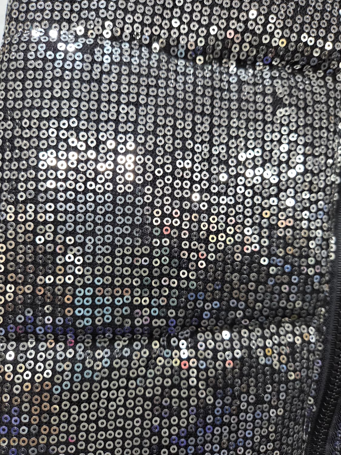 블링블링 스팽글 후드 베스트 폴리패딩  Y2K  펑크룩 상품이미지8