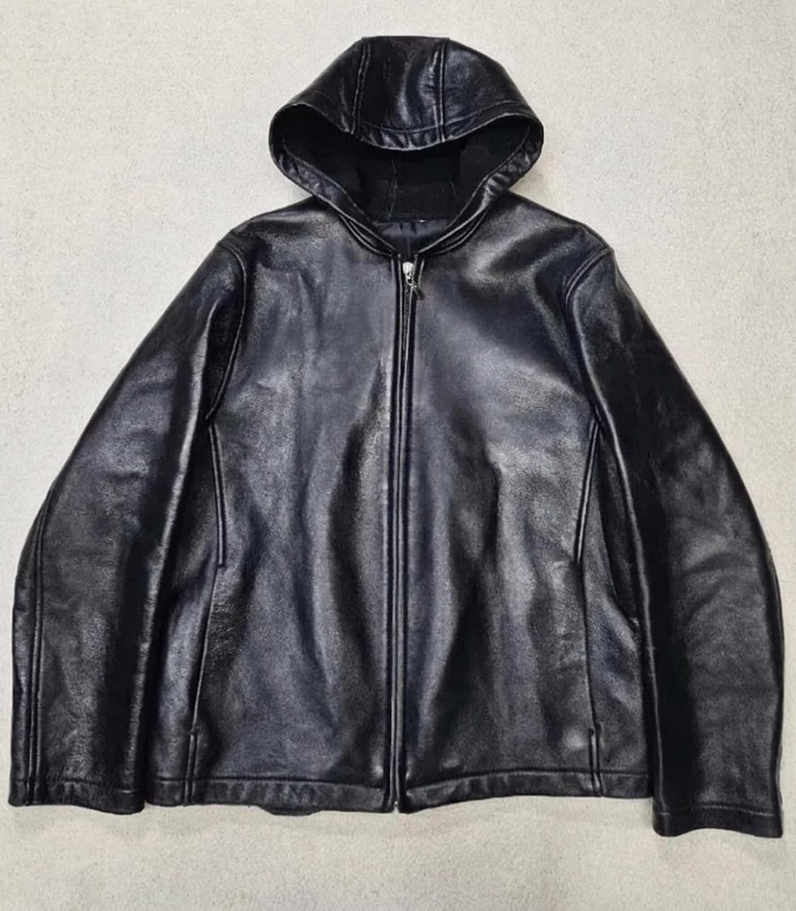 Vintage Lambskin Hoodie Jacket 상품이미지1
