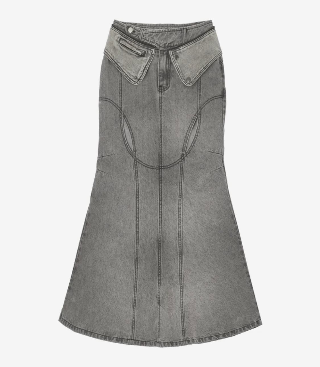 오호스 머메이드 슬릿 스커트 상품이미지3