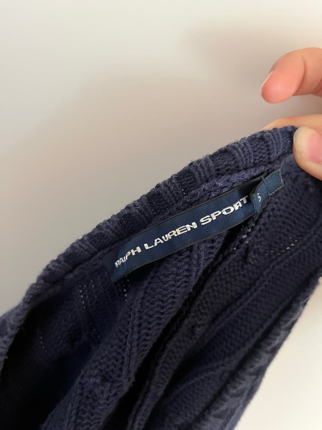 폴로 랄프로렌 꽈배기 니트 s 상품이미지2