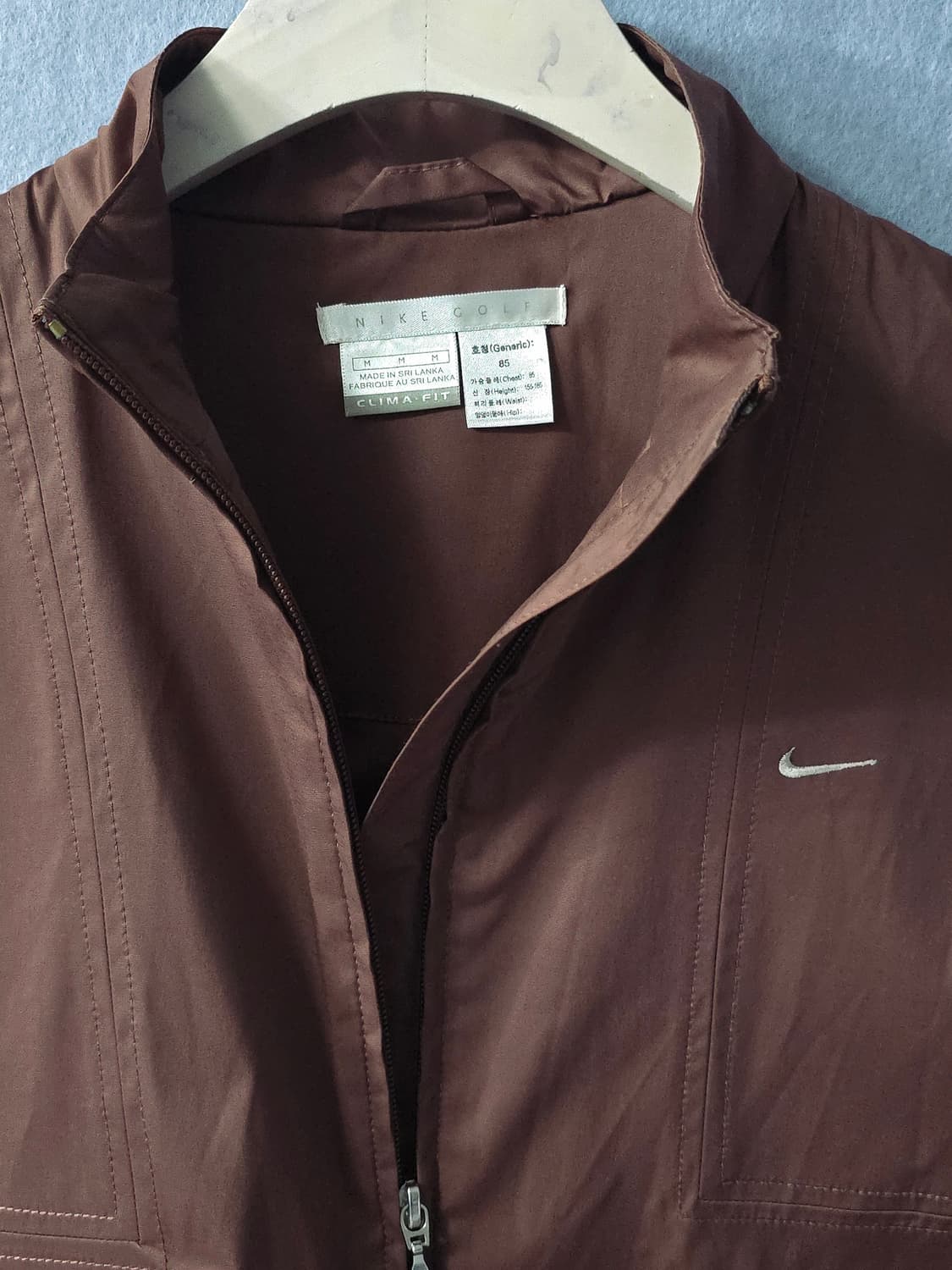 나이키 골프 00s 스우시 브라운 바람막이 조끼 상품이미지3