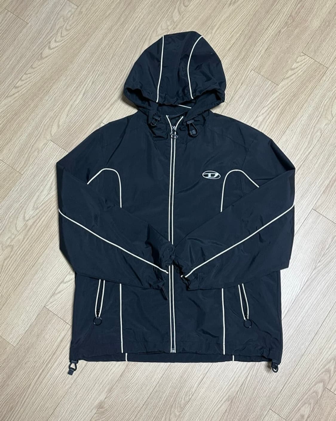 디젤 바람막이 블랙 윈드브레이커 상품이미지2