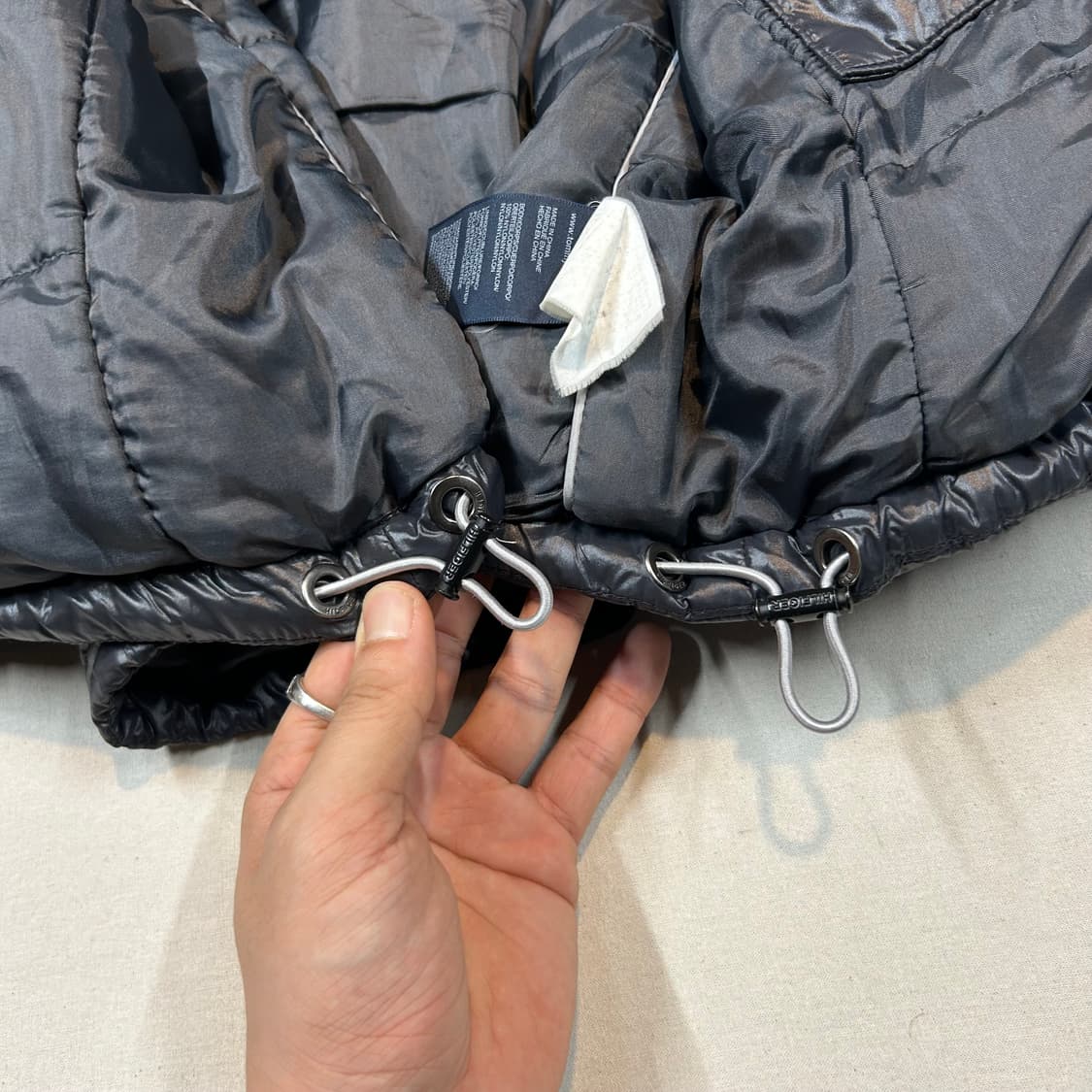 S) 타미힐피거 블랙 오리털 덕다운 패딩 점퍼 상품이미지6