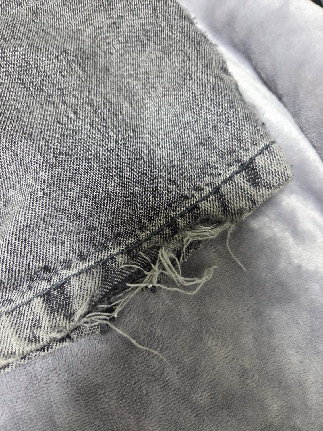 인사일런스 우먼 커브드 지퍼 데님팬츠 xs 상품이미지6