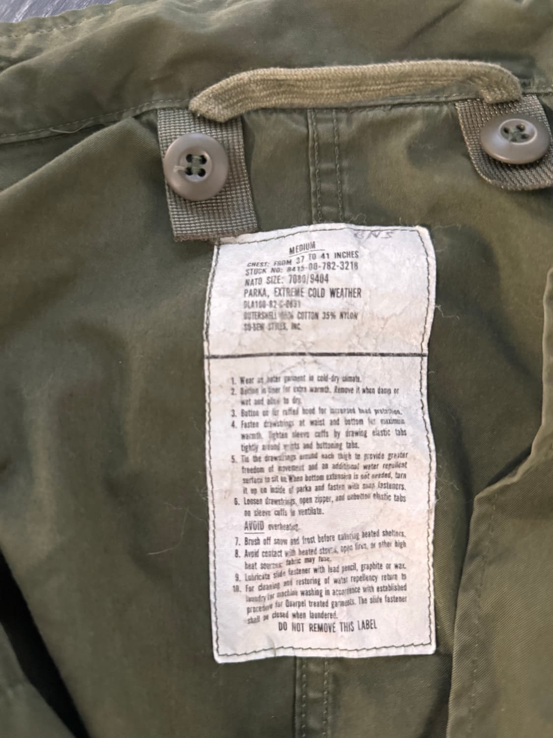 M65 오리지널 피쉬테일 개파카 풀셋 상품이미지3