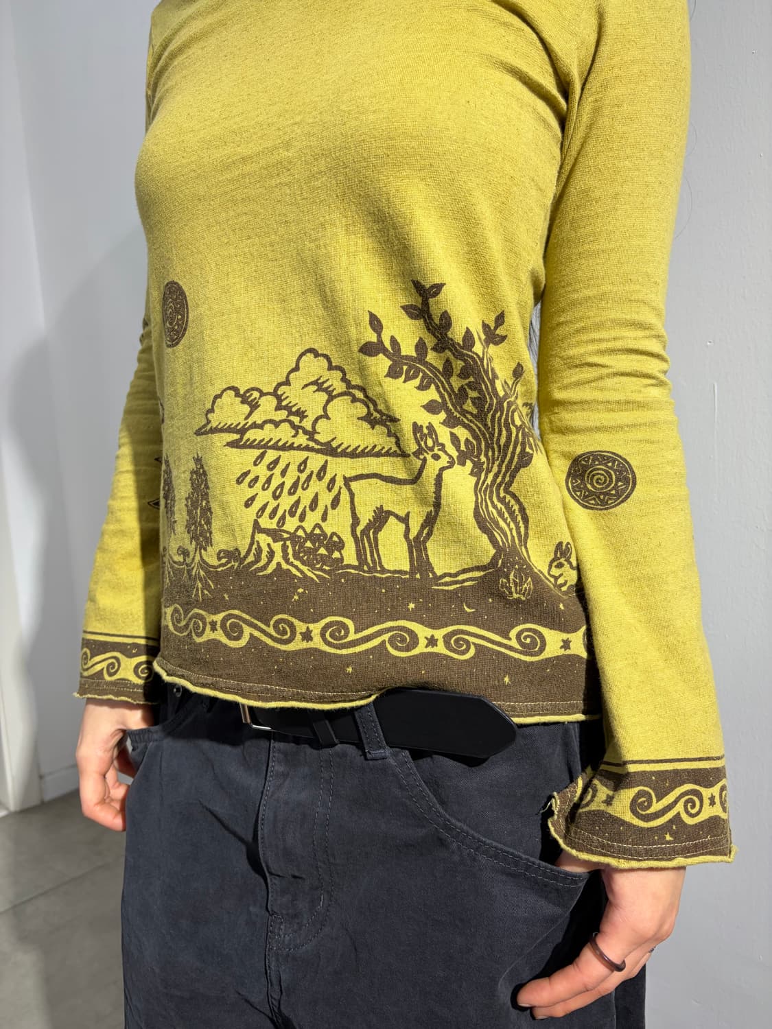 일본빈티지 히피 슬리브 긴팔 티셔츠 상품이미지2