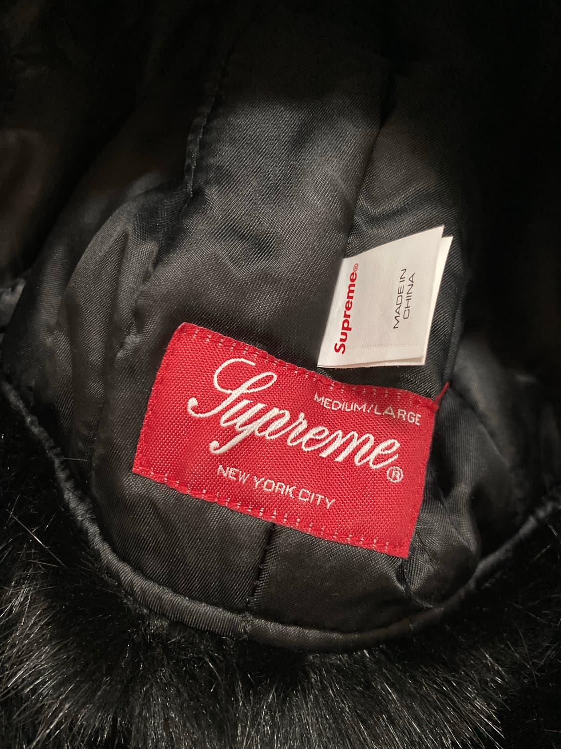 [M-L] 21FW 슈프림 벨벳 트루퍼 블랙 상품이미지5