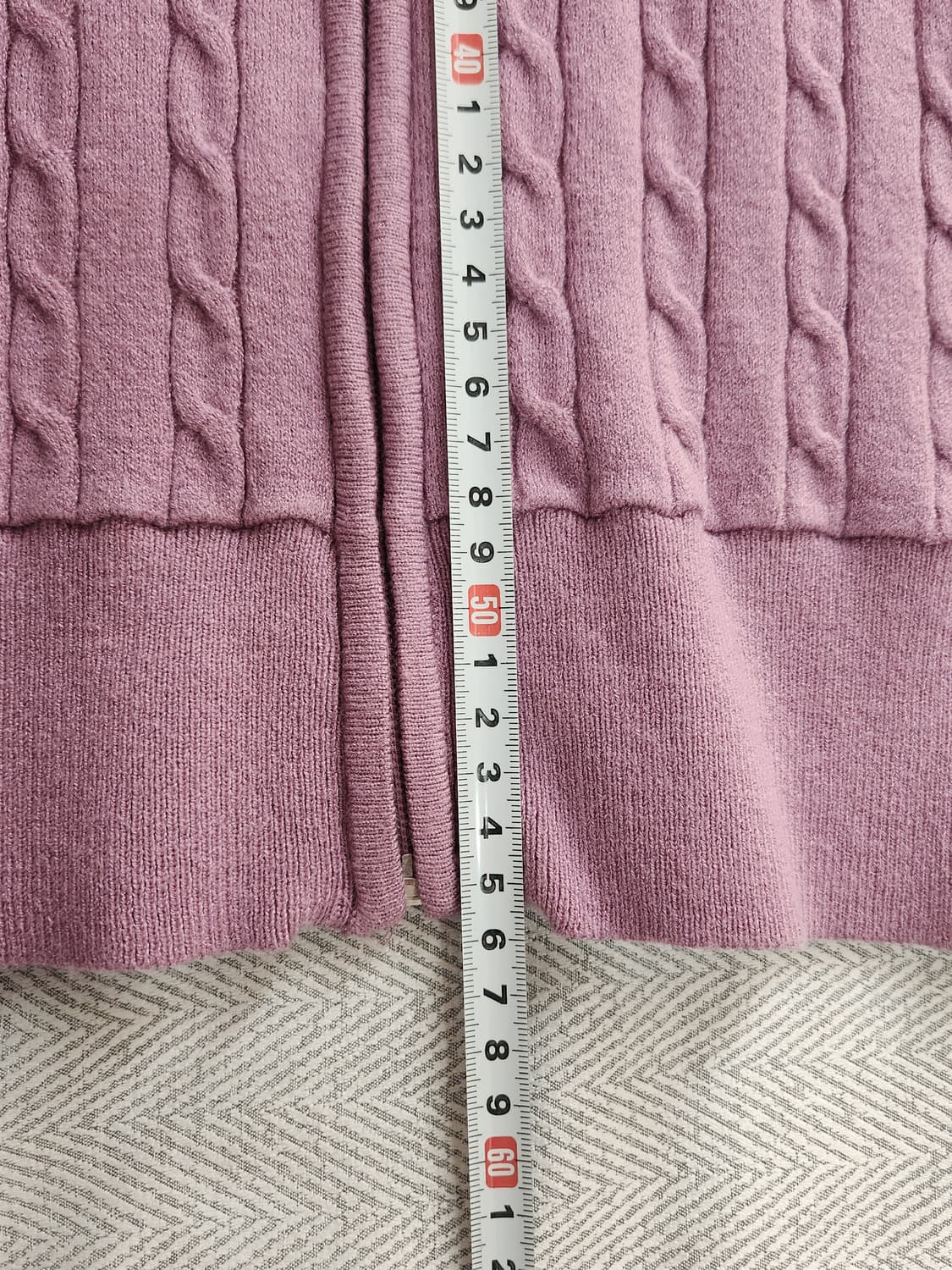 [55] 까사렐 케이블 니트 후드집업 여성 55사이즈 상품이미지8