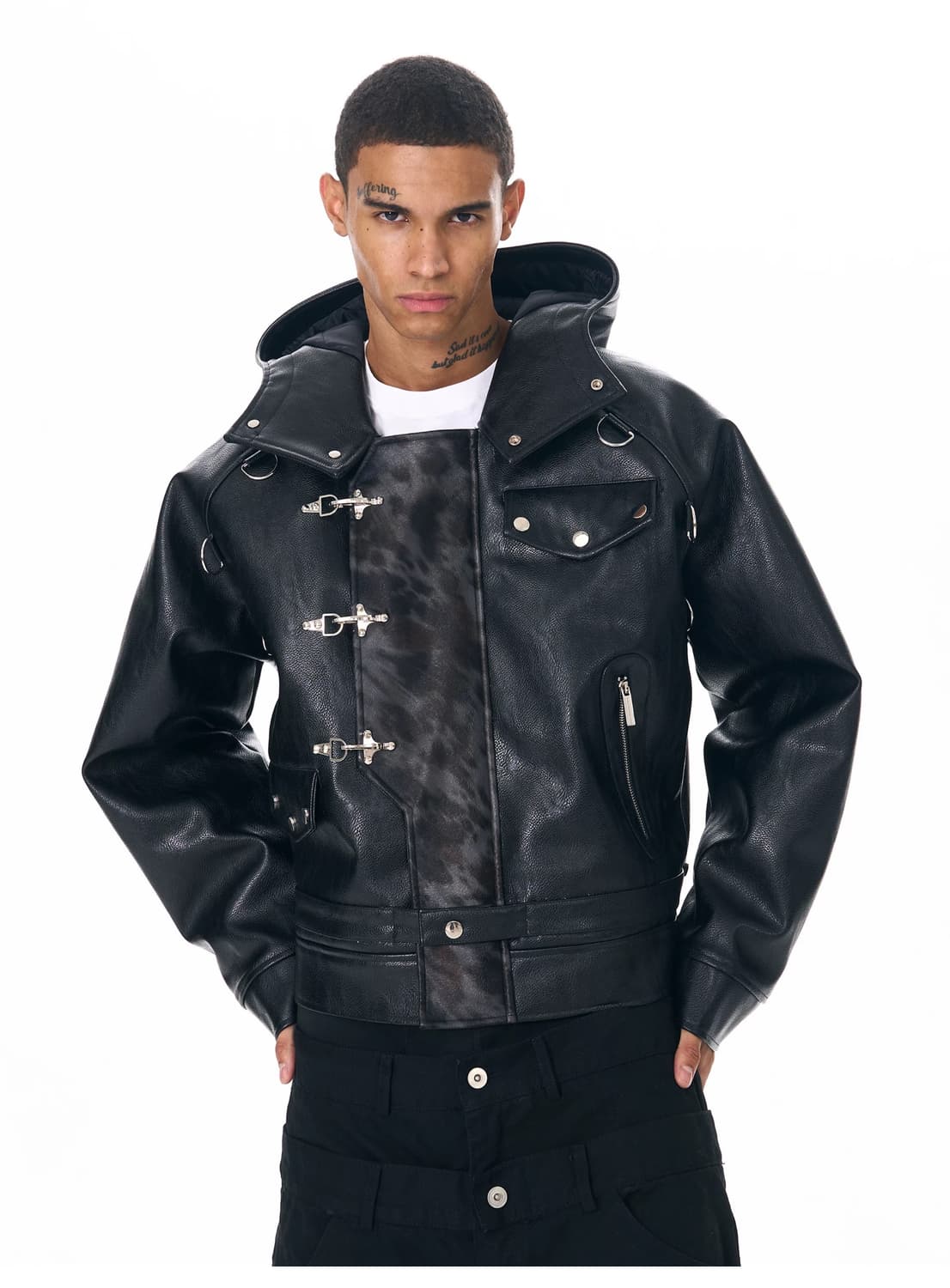 Nightbind Buckle Hooded Rider Bomber 상품이미지2