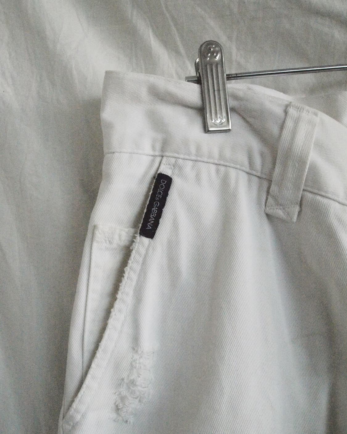 돌체앤가바나 디스트로이드 화이트진 상품이미지10