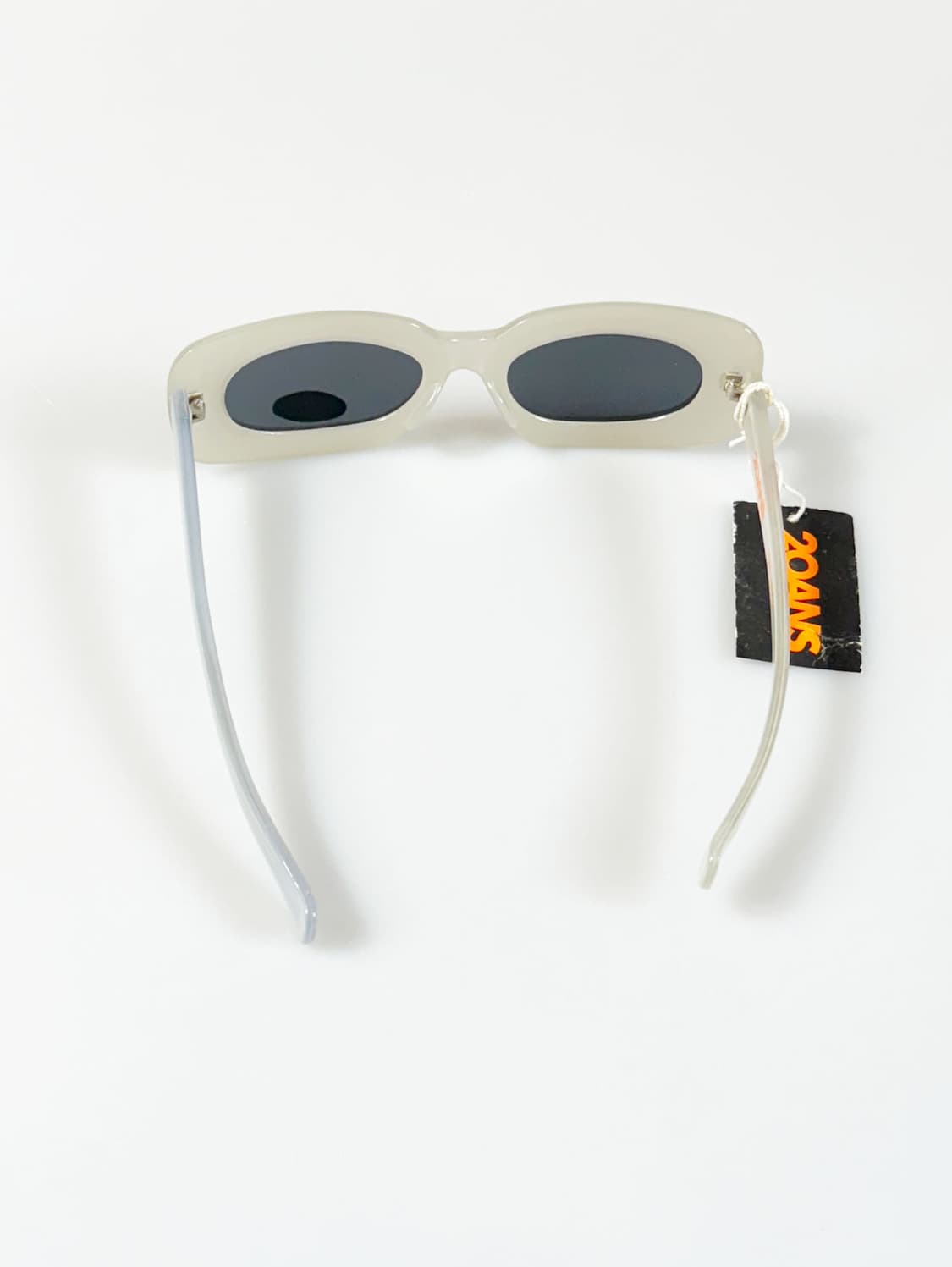 90s 일본제 20ANS 클리어 볼드 스퀘어 빈티지 선글라스 상품이미지5