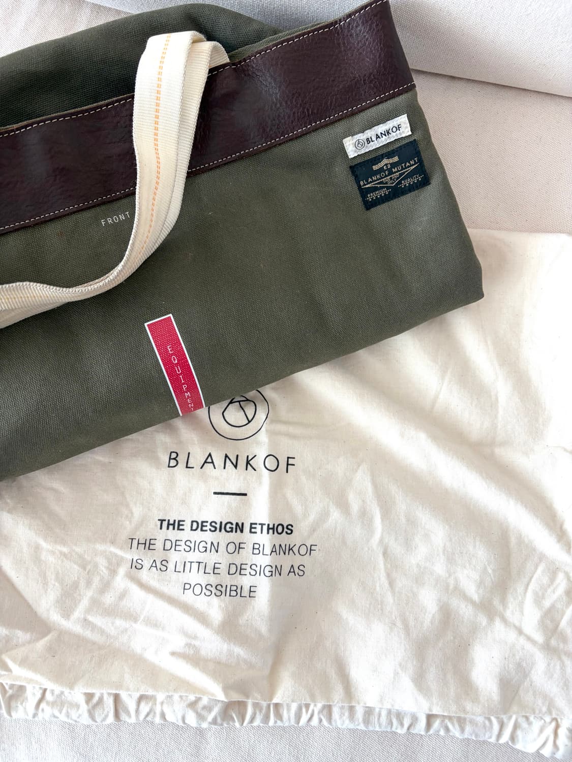BLANKOF의 튼튼한 캔버스 토트백 상품이미지5