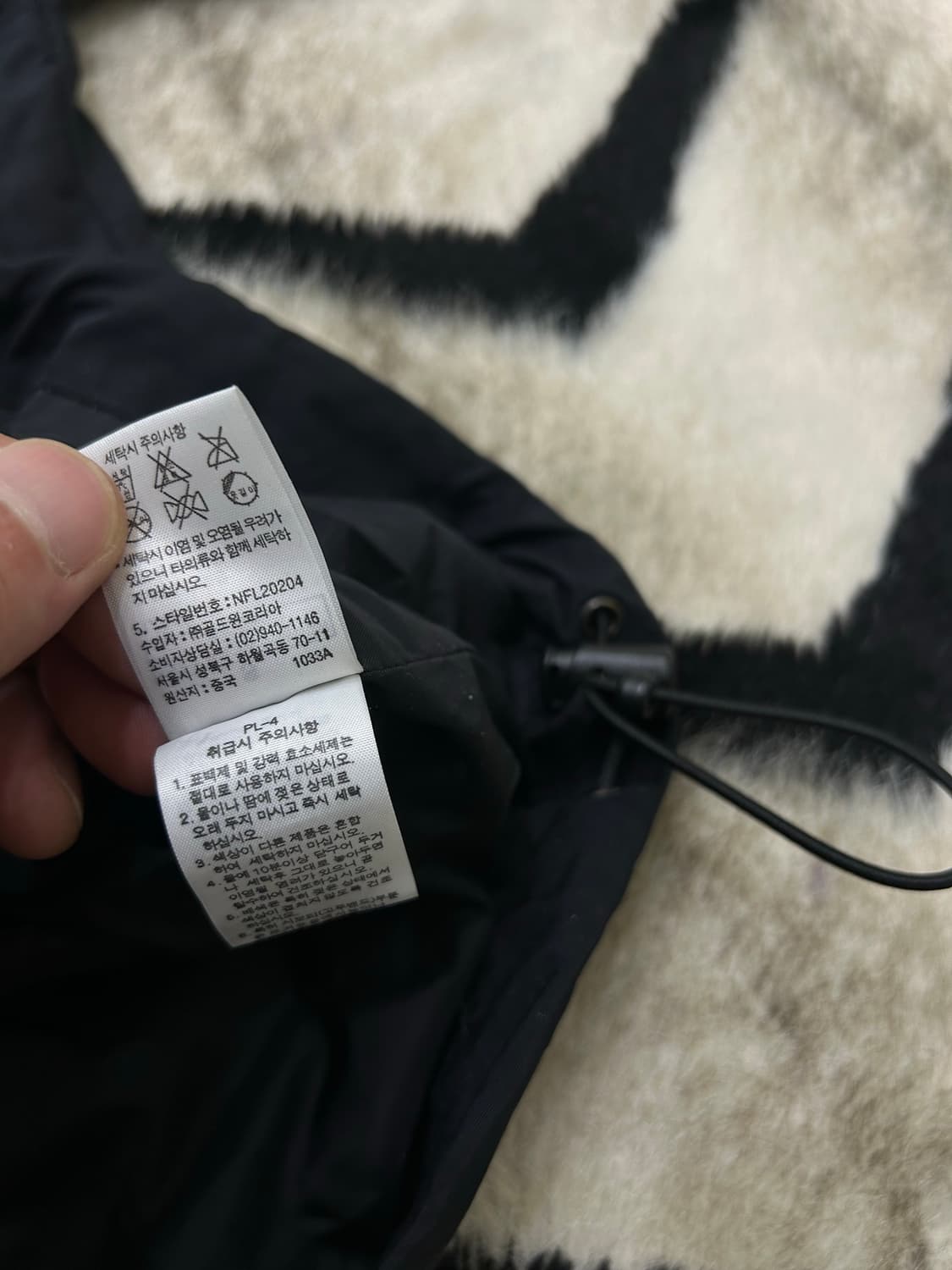 [S]노스페이스 후드 바람막이/블랙 상품이미지7