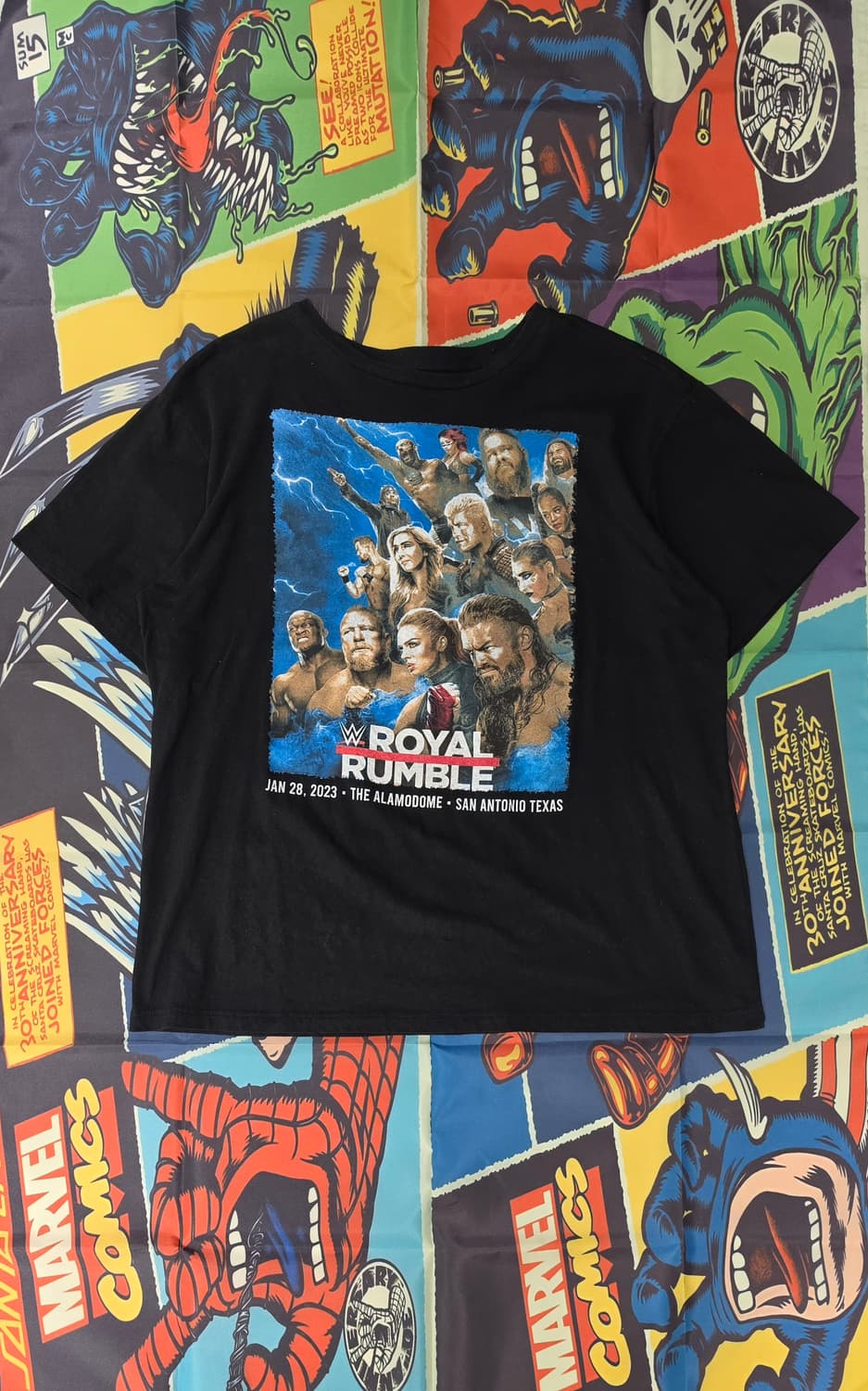 WWE 2023 ROYAL RUMBLE 머천다이즈 반팔 L 상품이미지1