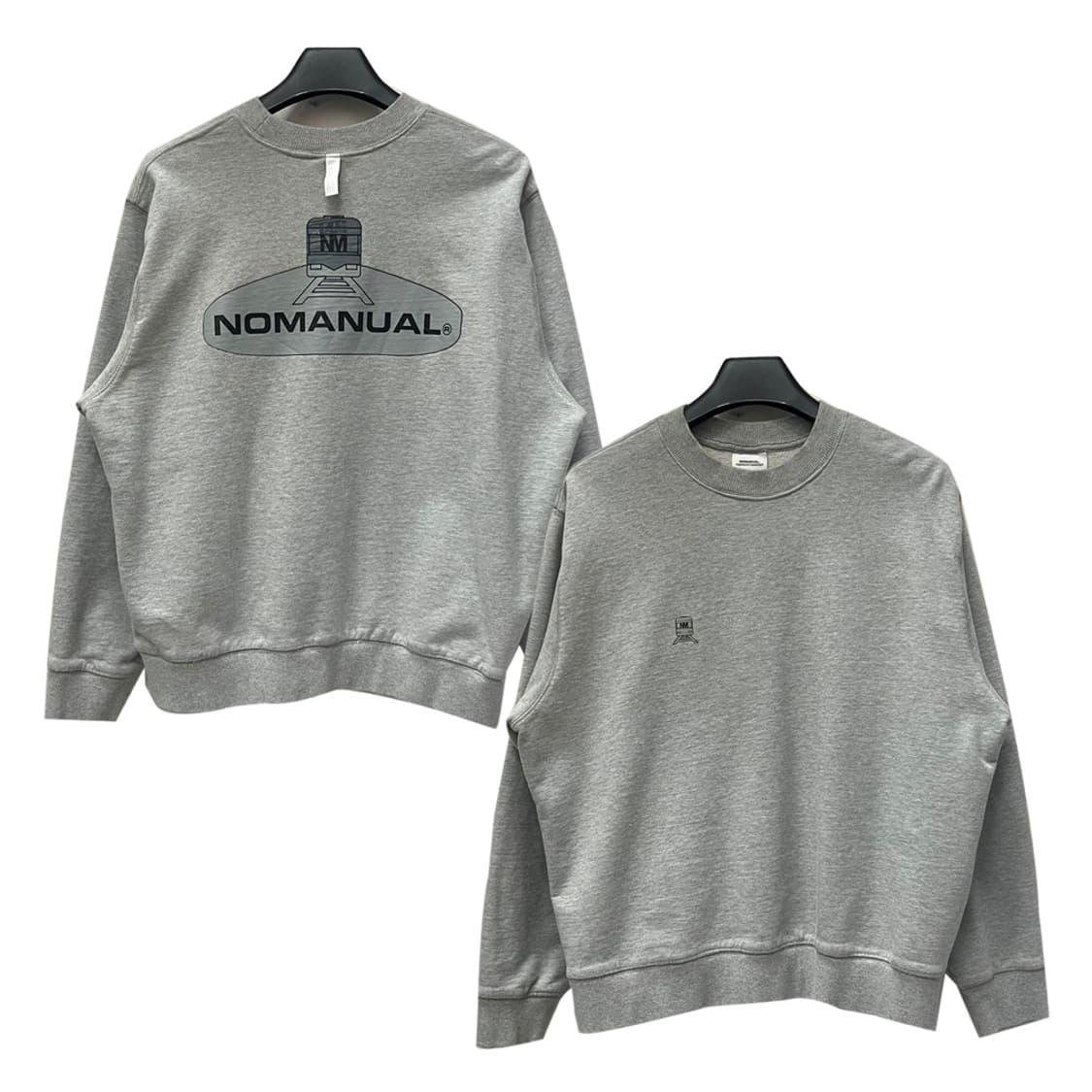 노매뉴얼 서브웨이 리플렉티브 그레이 맨투맨 L 상품이미지1