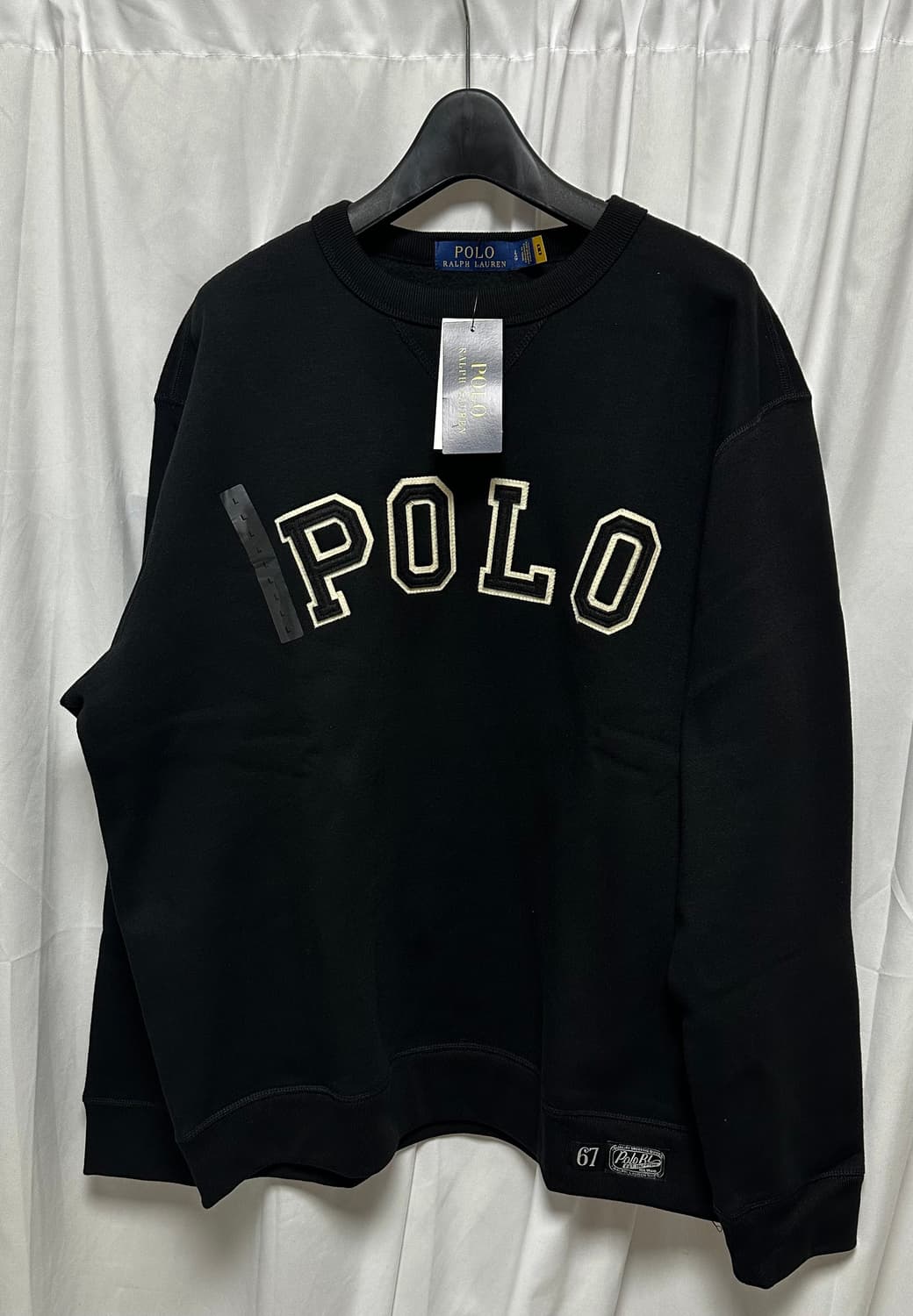 no.168 폴로랄프로렌 변요한 스펠아웃  기모맨투맨 L 새상품 상품이미지1