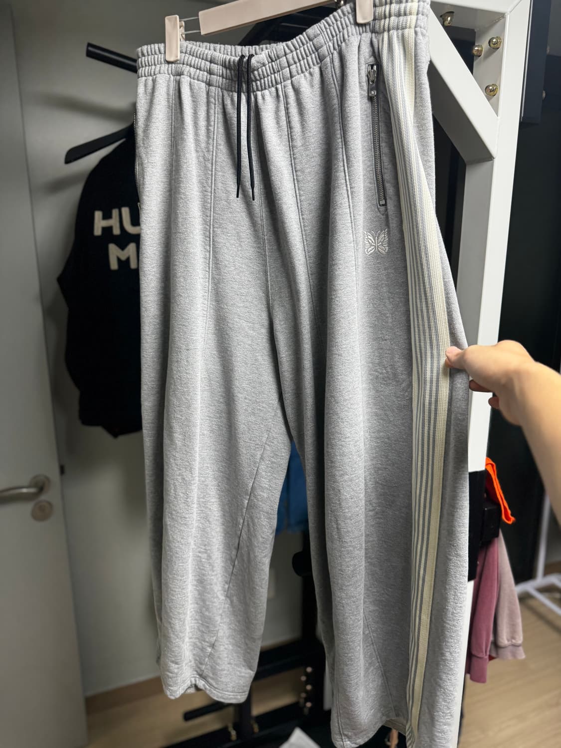 니들스 x LHP H.D. 트랙 팬츠 코튼 저지 그레이 PU1625 상품이미지4
