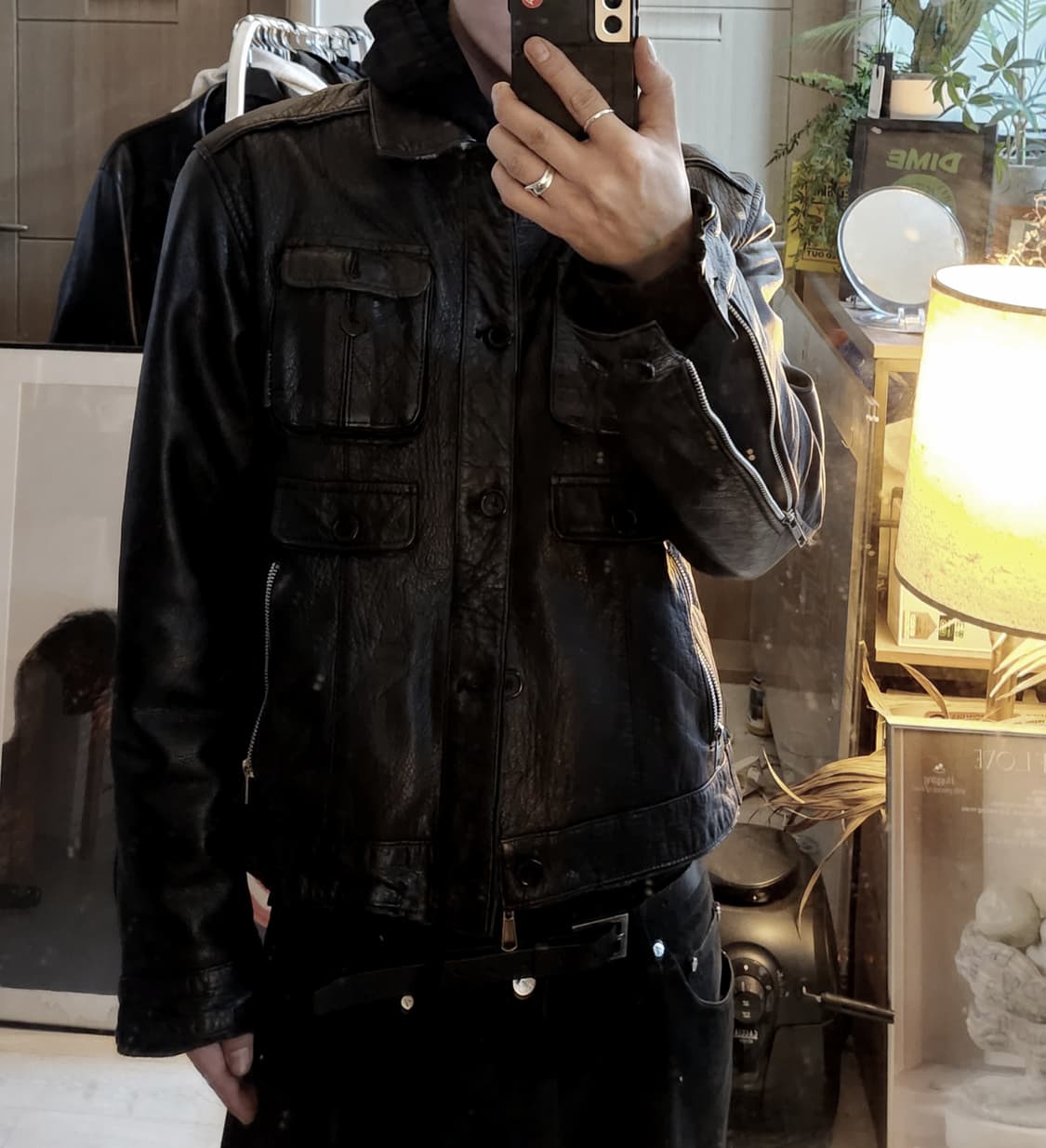 레이서월드와이드 레더자켓/언더커버/파아카이브/꼼데가르송/디아프바인/디젤 상품이미지2