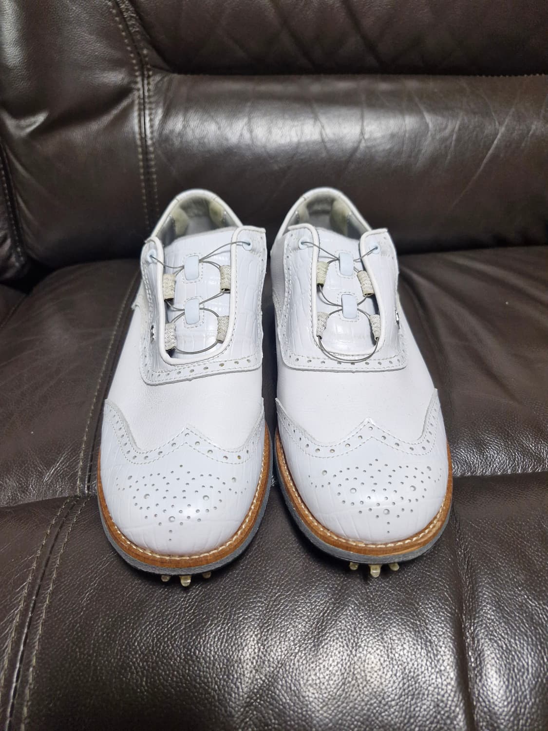 신품급)풋조이 FJ 프리미어윙팁 보아 골프화 245mm 상품이미지2