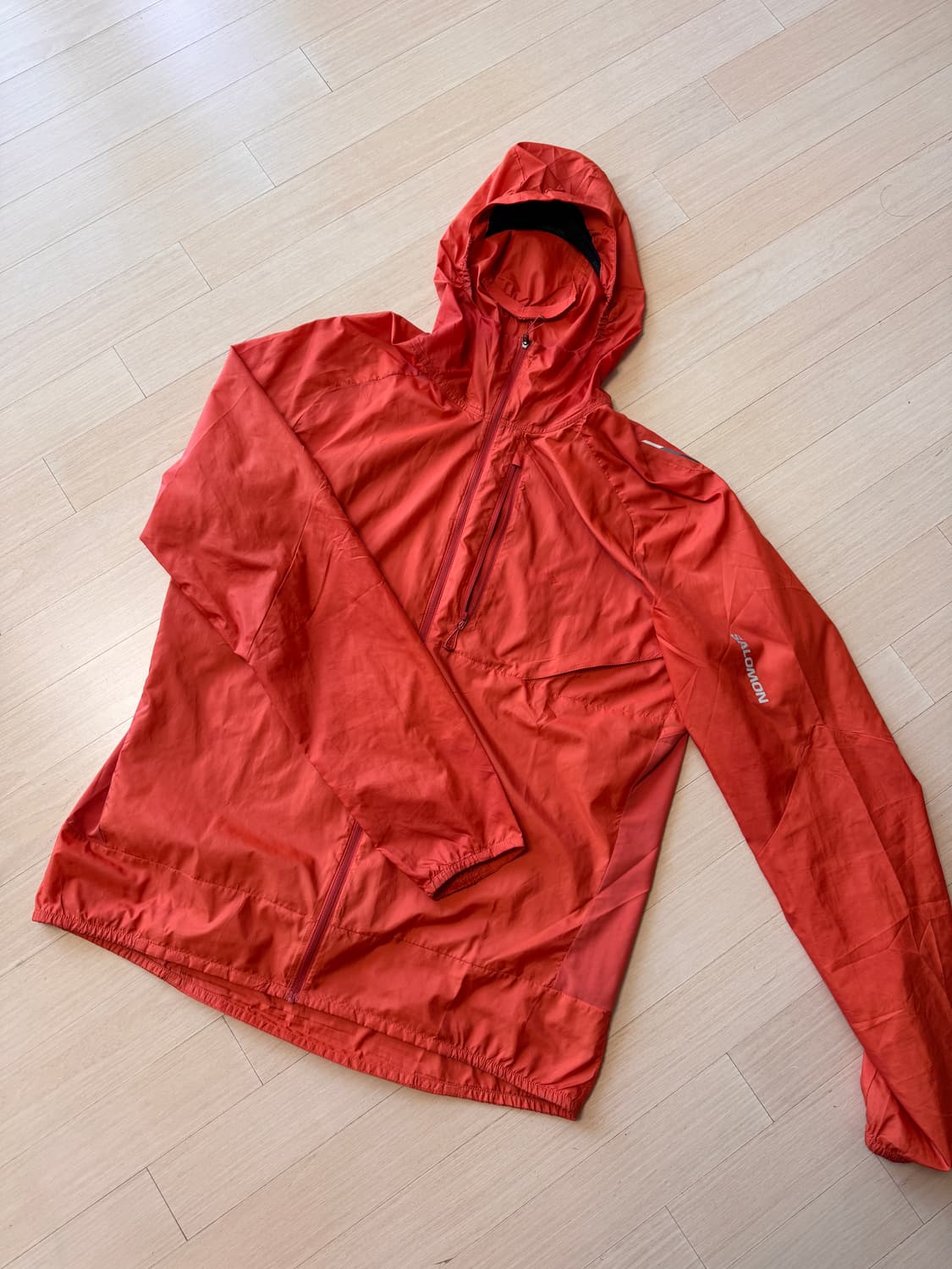 살로몬 salomon 오렌지 컬러 바람막이 XL 상품이미지1