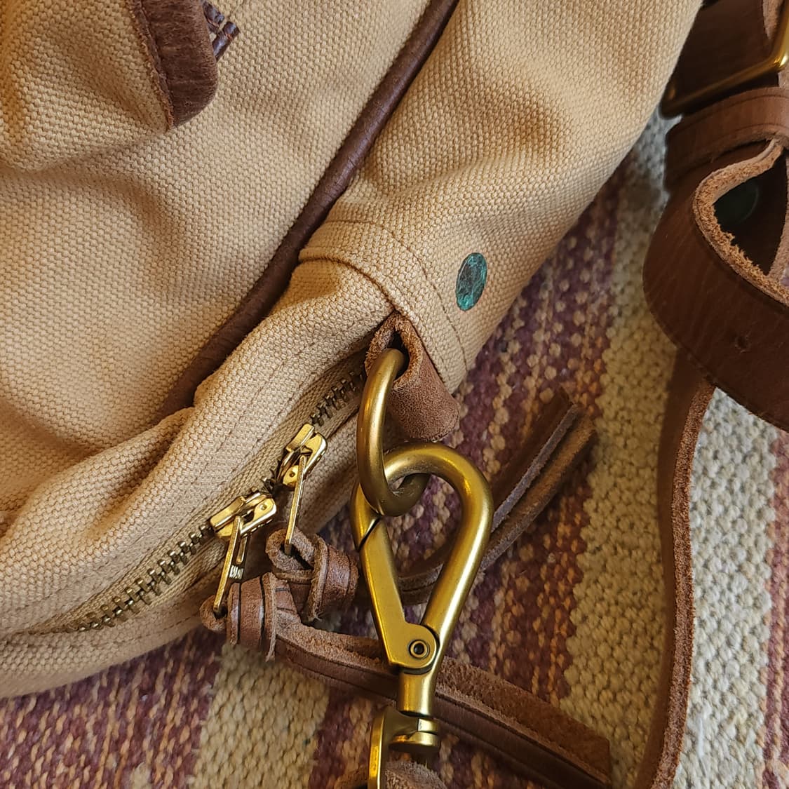 더블알엘 브리프 케이스 캔버스 레더 메신져백 상품이미지7