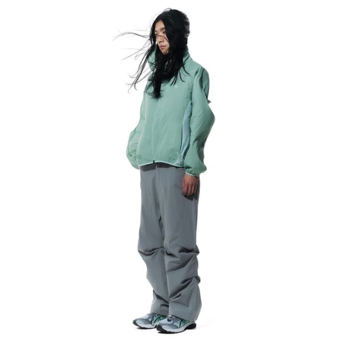 산산기어 SNAP STRETCH PANTS [GREEN GREY] 상품이미지1
