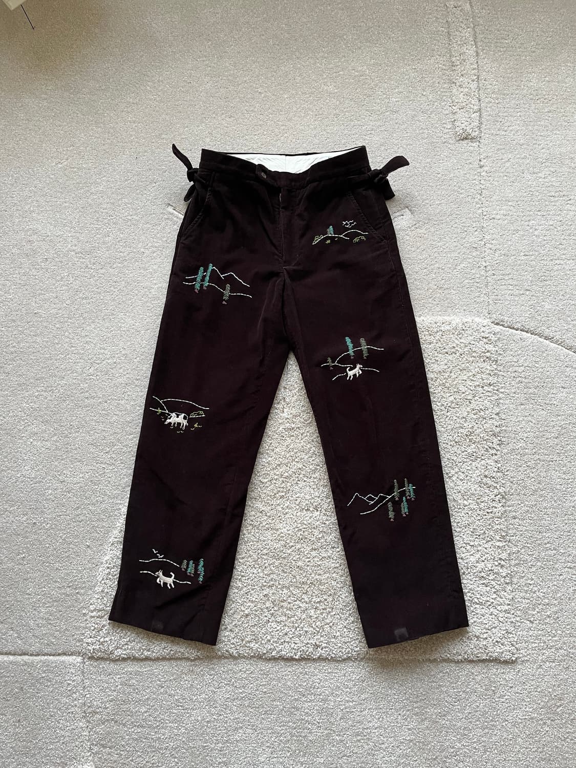 보디 자수 코듀로이 팬츠 (30-31) 상품이미지2