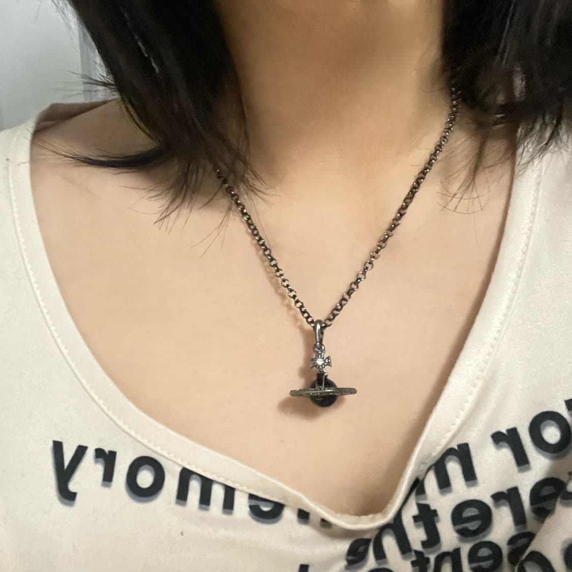 비비안웨스트우드 오리엔탈 orb 목걸이 블랙 상품이미지9