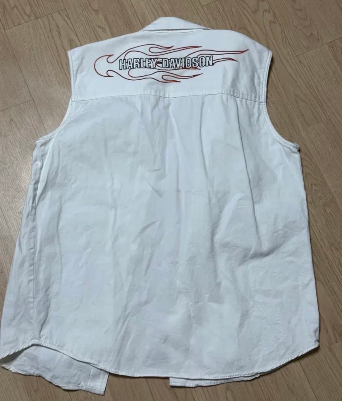 할리데이비슨 화이트 베스트 상품이미지2