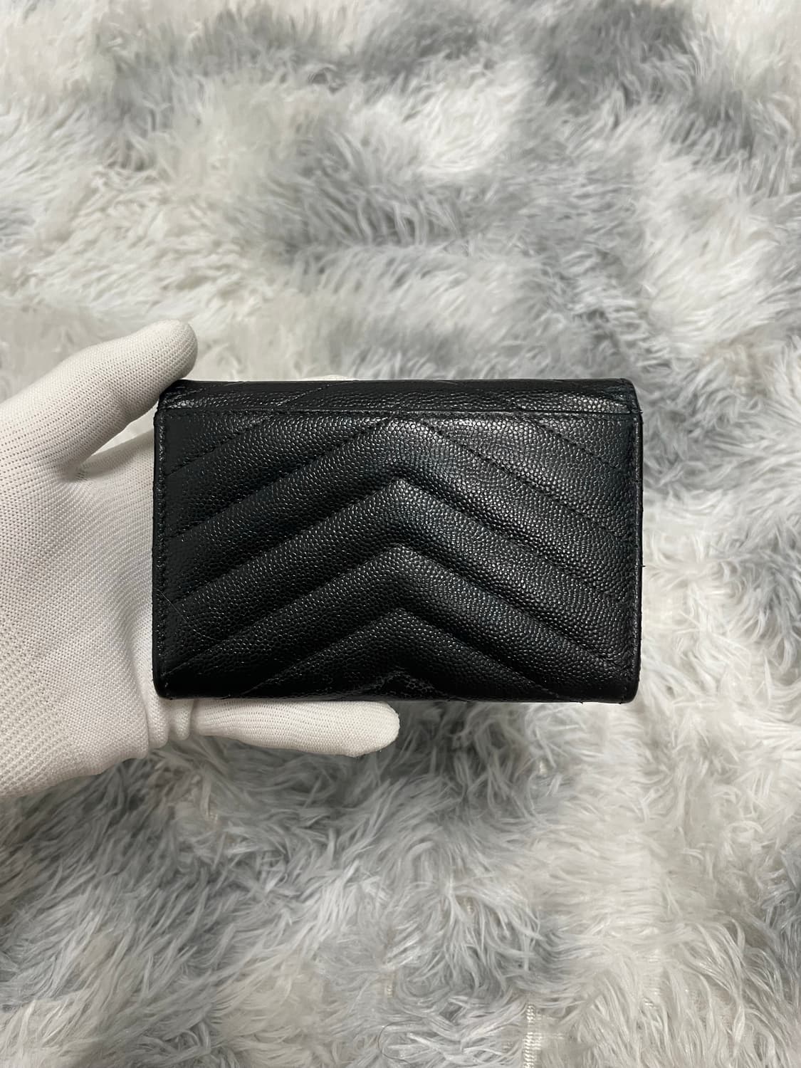 입생로랑 마틀라세 엔벨로프 중지갑 블랙 [os] 상품이미지2