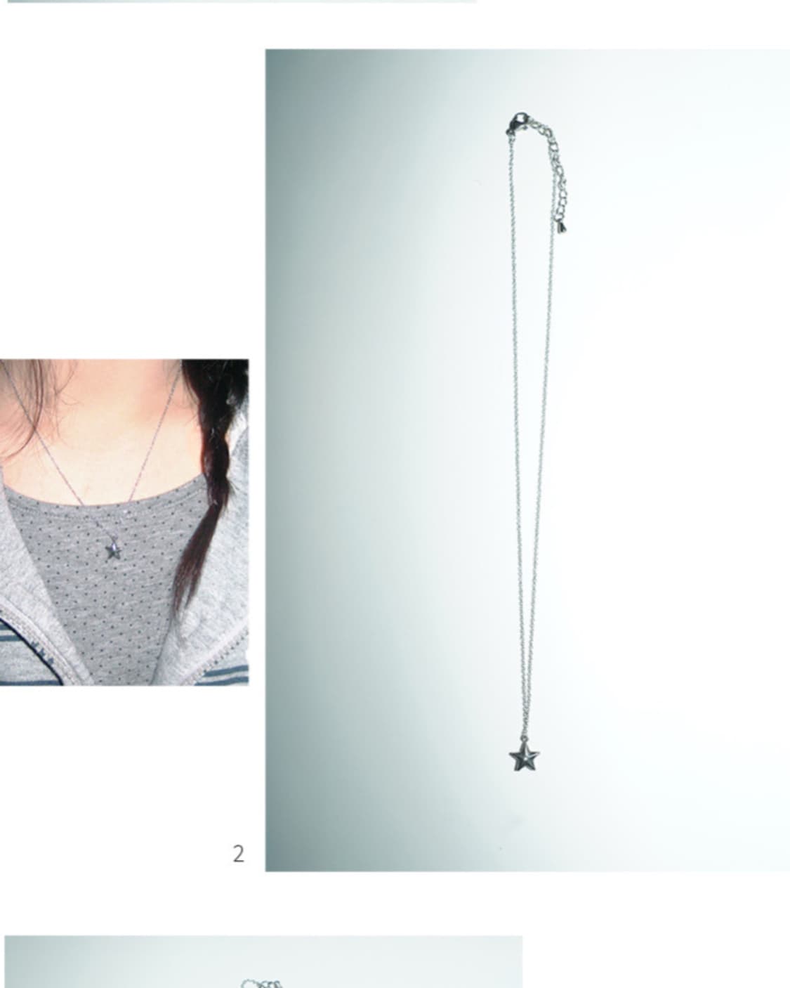wish star necklace 위시 스타 써지컬스틸 체인 별 목걸이 상품이미지7