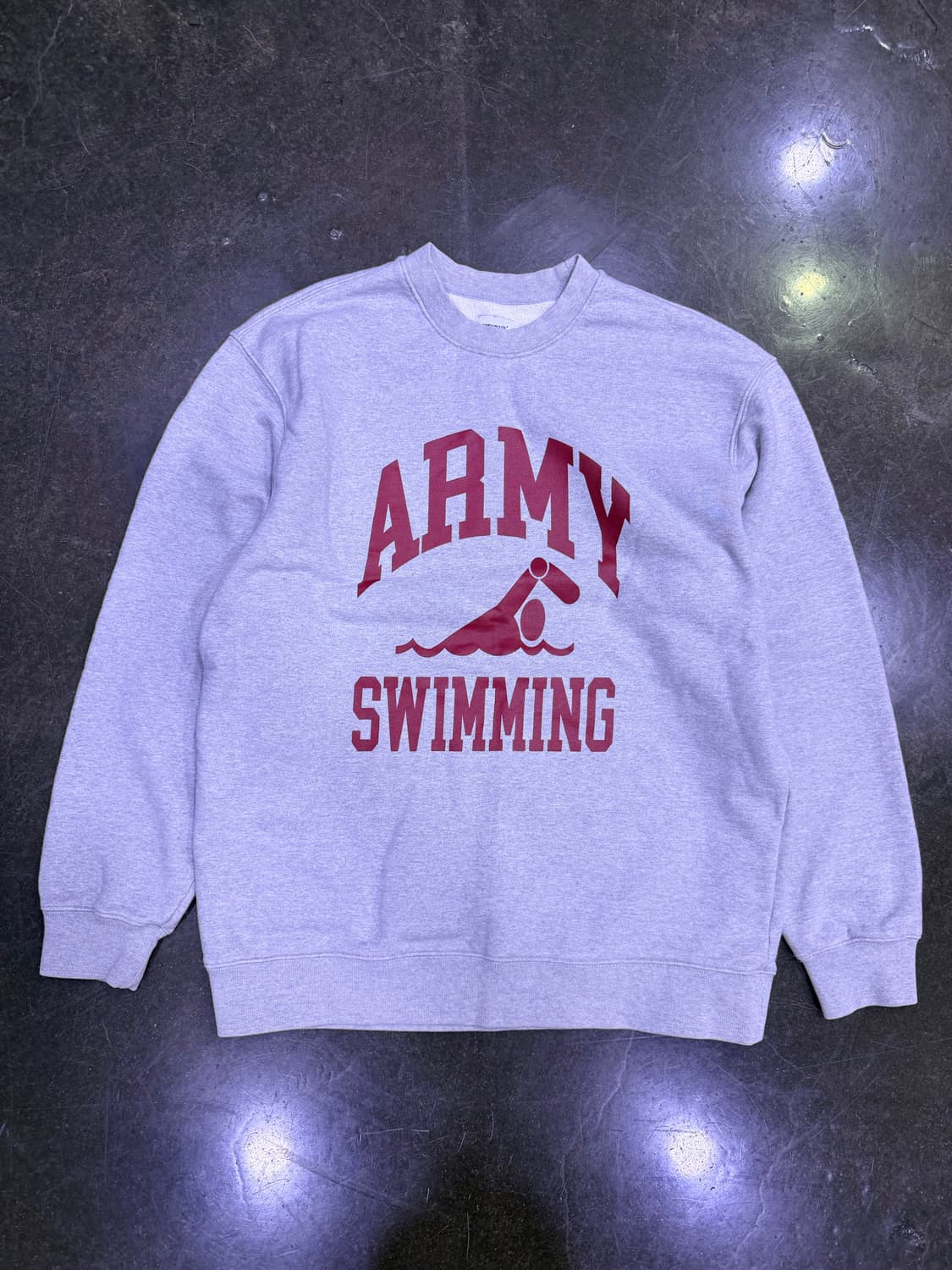 에스피오나지 ARMY 스위밍 맨투맨 스웻셔츠 그레이 L 상품이미지1